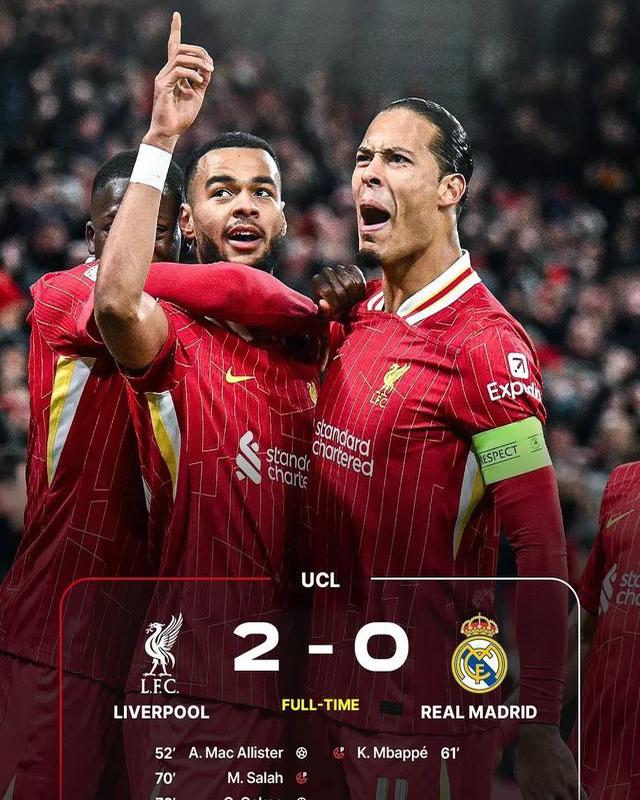 利物浦中场出色表现,稳居积分榜首 利物浦中场出色表现,稳居积分榜首